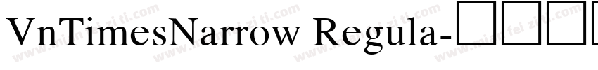 VnTimesNarrow Regula字体转换